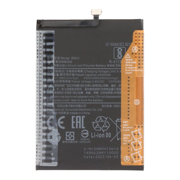 Battery Replacement for Xiaomi Redmi Note 8 Pro BM4J 4500mAh - OEM
