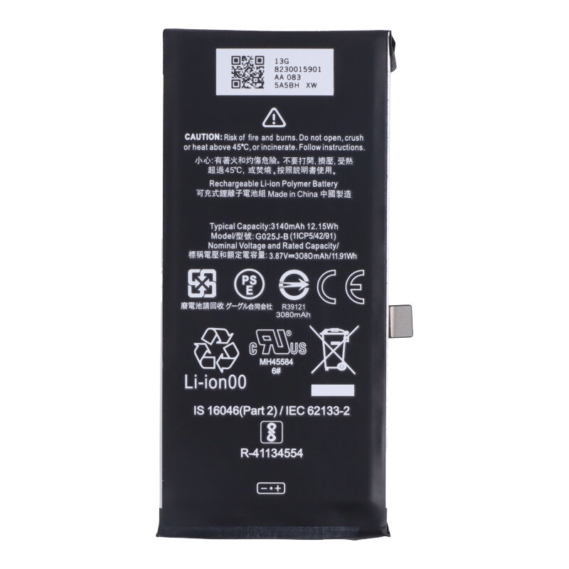 Battery Replacement for Google Pixel 4A 4G - G025J-B 3140mAh - OEM