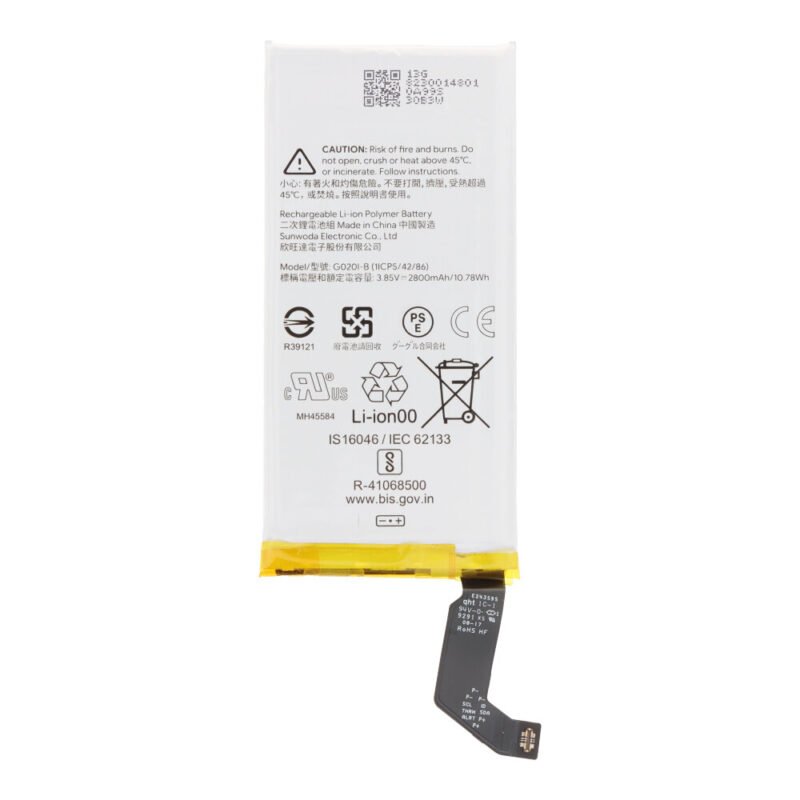 Battery Replacement for Google Pixel 4 - G020I-B 2800mAh - OEM