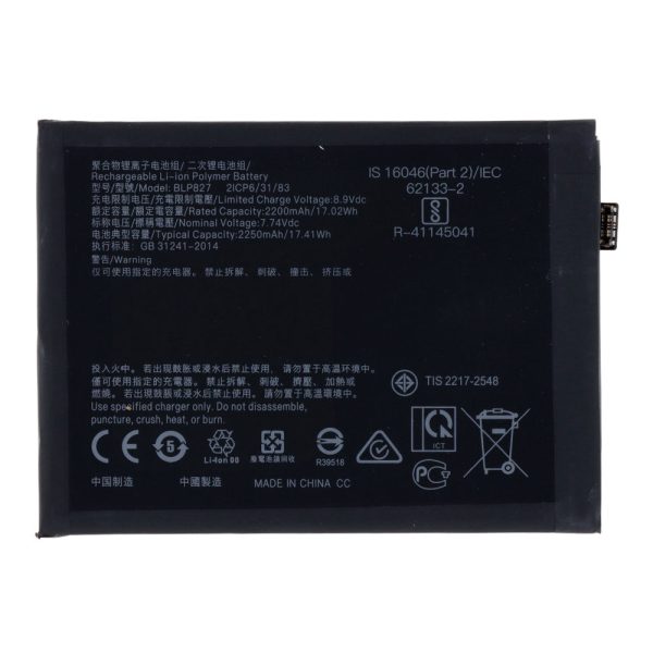 Battery Replacement for Oneplus 9 Pro (LE2123) BLP827 - 4500 mAh - OEM
