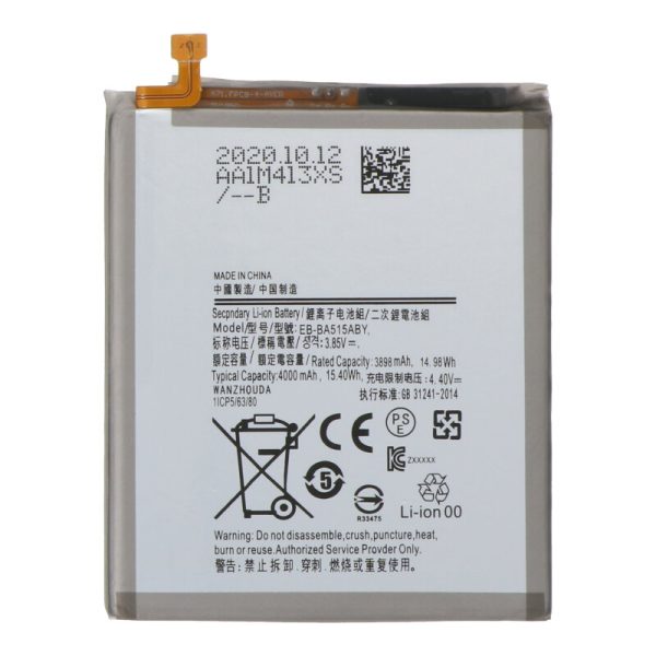 Battery Replacement for Samsung Galaxy A51 - EB-BA515ABY 4000mah - OEM