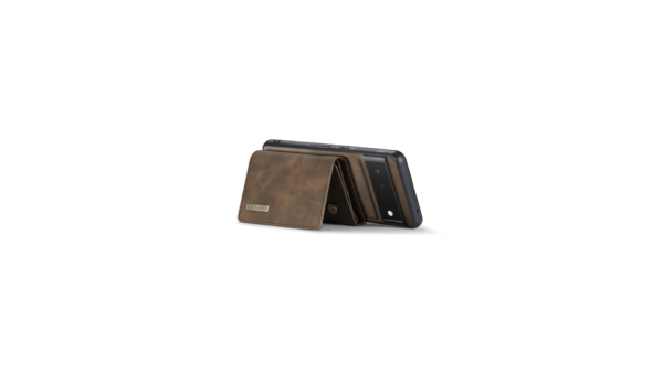 DG.MING Google Pixel 6 M1 Series Wallet Case Coffee