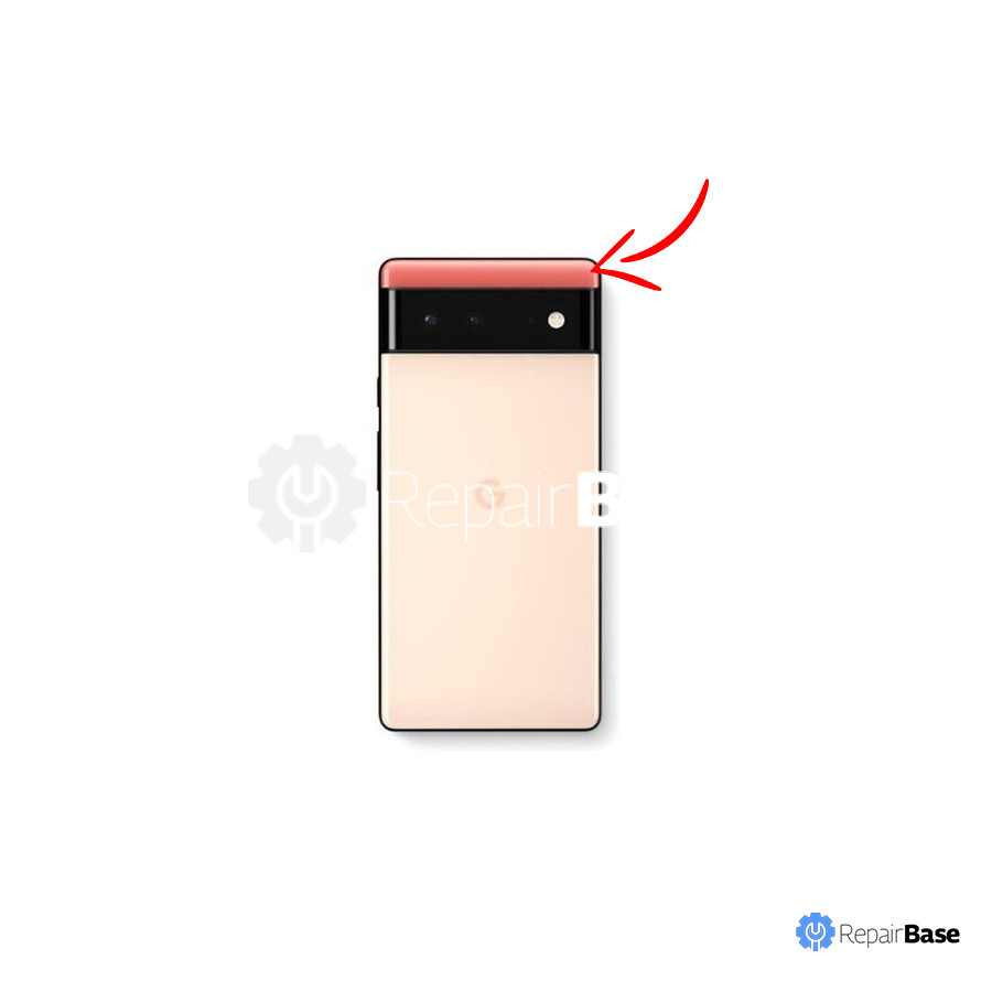Google Pixel 6 Back Housing Top Glass Replacement