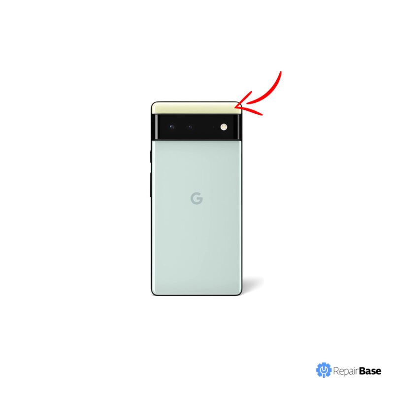 Google Pixel 6 Back Housing Top Glass Replacement (OEM) - Image 2