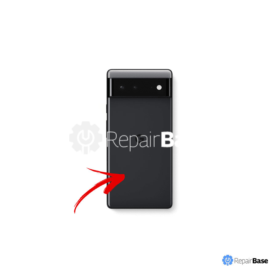 Pixel 6 Back Cover Glass Replacement black