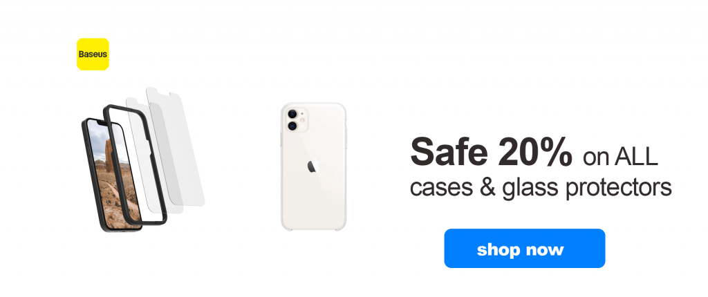 20 off all phone cases and glass protectors