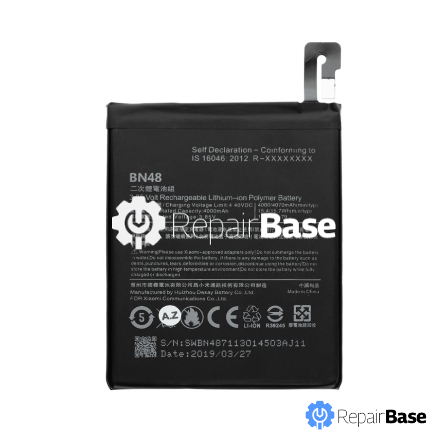 Xiaomi Redmi Note 6 Pro Battery Replacement BN48 (OEM)