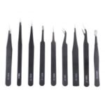 9 in 1 Metal Tweezers Repairing Disassemble Tool Kit