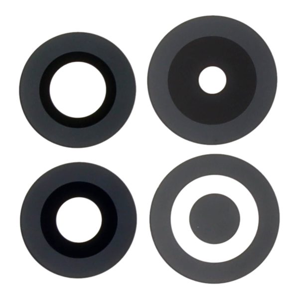OnePlus 10T 5G Back Camera Lens Glass Replacement 4PCS - Black