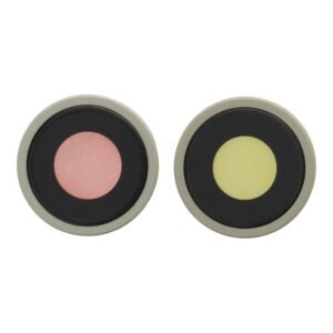 Back Camera Lens with Frame Replacement for iPhone 15, 15 Plus - Yellow (2pcs)