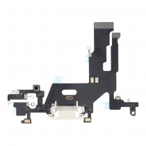 Charging Port Flex Cable Replacement for Apple iPhone 11 - White - (High Quality)
