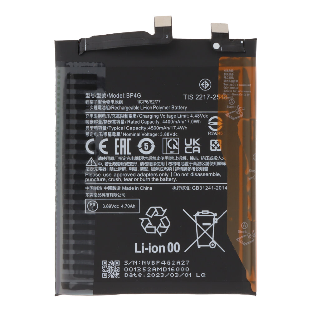 Battery Replacement for Xiaomi 13 BP4G 4500mAh – OEM
