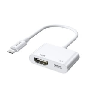 Joyroom Converter Lightning (Male) to Digital HDMI (Female) + Lightning (Female) - White (S-H141)