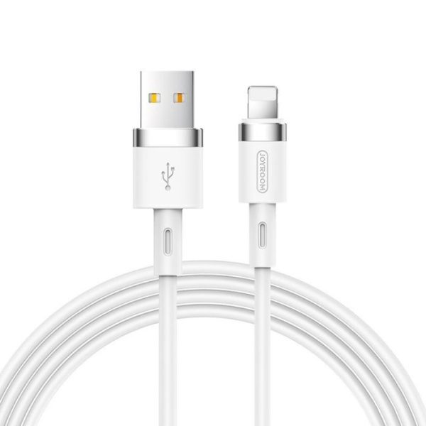 Joyroom Lightning - USB Charging Cable 2.4A, 1.2m, White (S-1224N2)