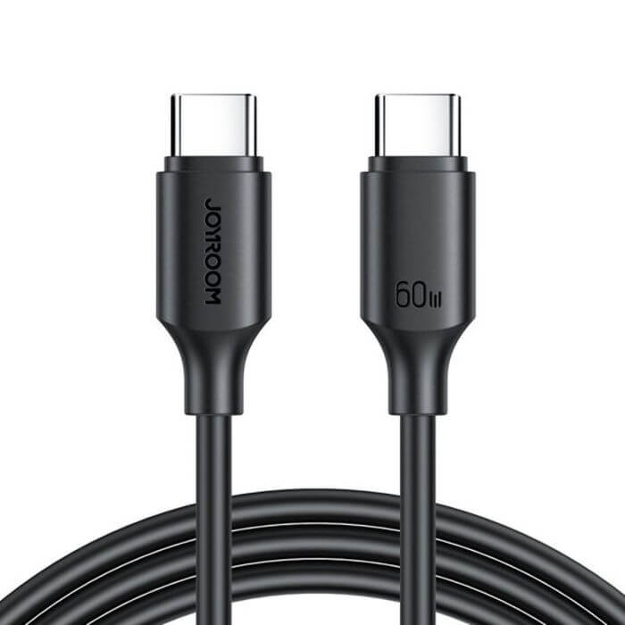 Joyroom Type-C - Type-C Cable 60W, 480Mbs - 1m - Black (S-CC60A9)