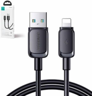 Joyroom USB - Lightning Data Cable, 2.4A, 480Mbs -1.2m - Black (S-AL012A14)