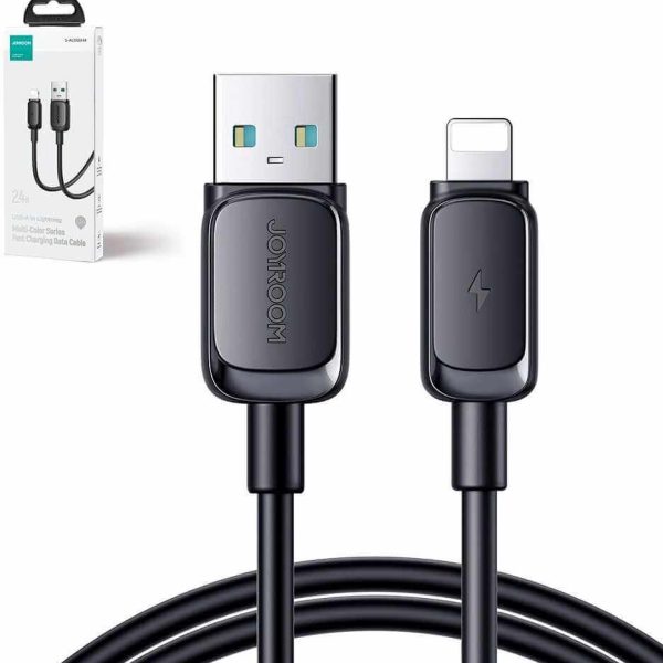 Joyroom USB - Lightning Data Cable, 2.4A, 480Mbs -1.2m - Black (S-AL012A14)