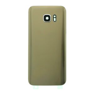 Battery Backcover Glass Replacement for Samsung Galaxy S7 Edge – Gold – OEM