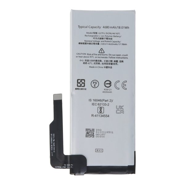 Battery Replacement for Google Pixel 5a 5G – G27FU 4680mAh – OEM