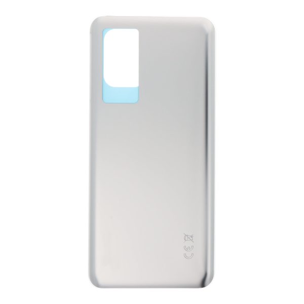 Battery Backcover Glass Replacement for Xiaomi 12T, 12T Pro - Silver - OEM