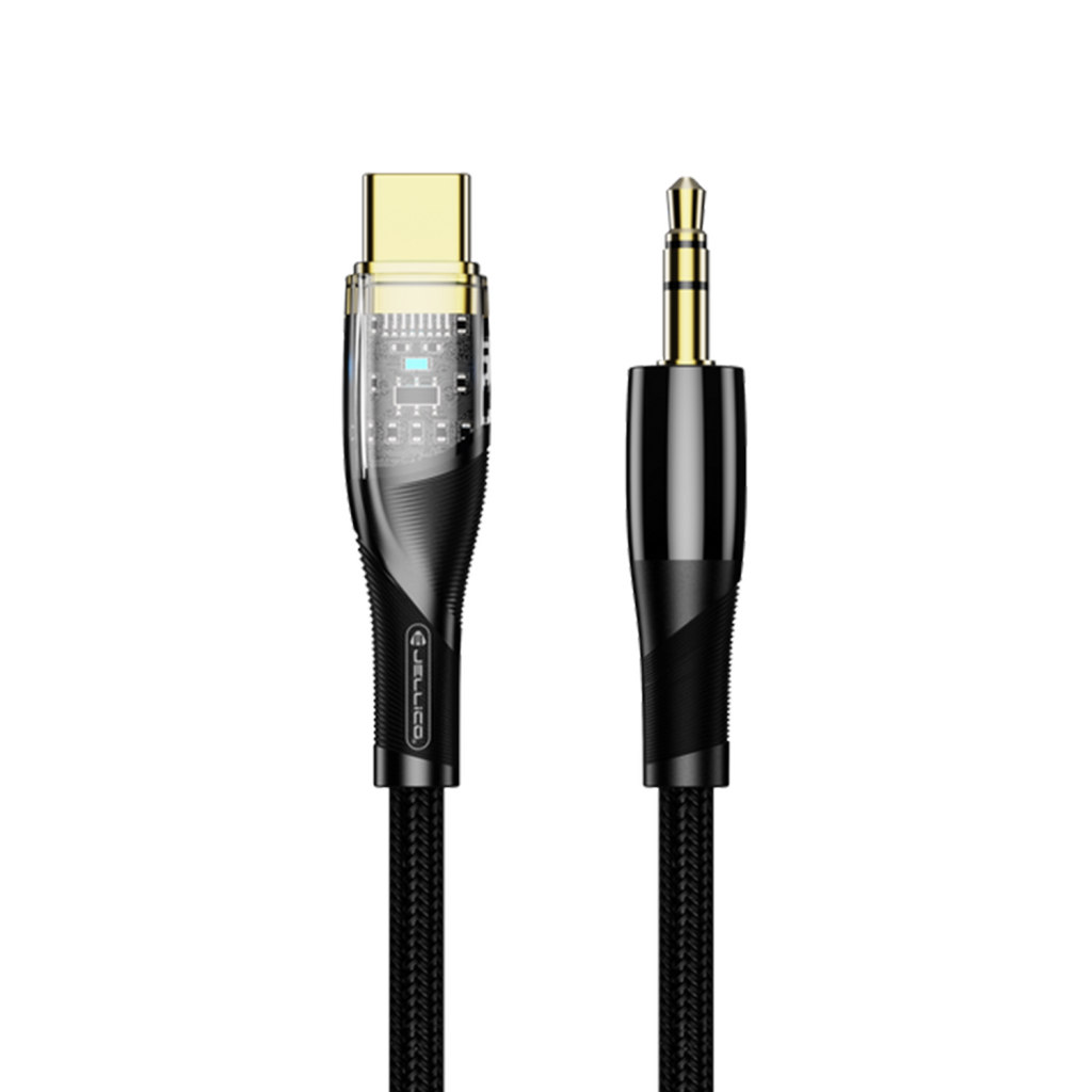 Audio Cable USB-C - JACK 3.5MM JELLICO B21 - 1.2M - Black