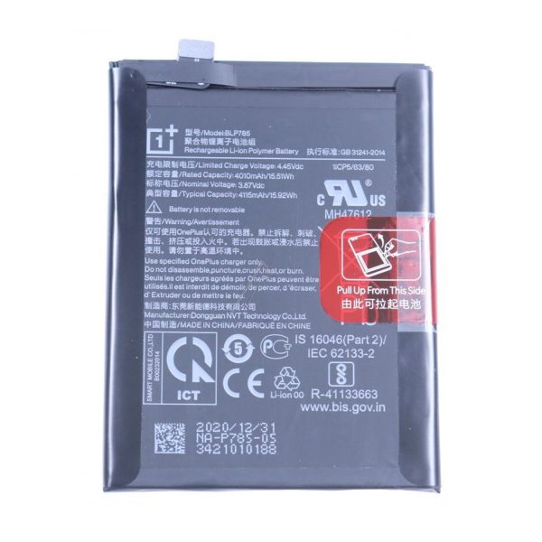 Battery Replacement for Oneplus Nord – BLP785 4115mAh – Service Pack