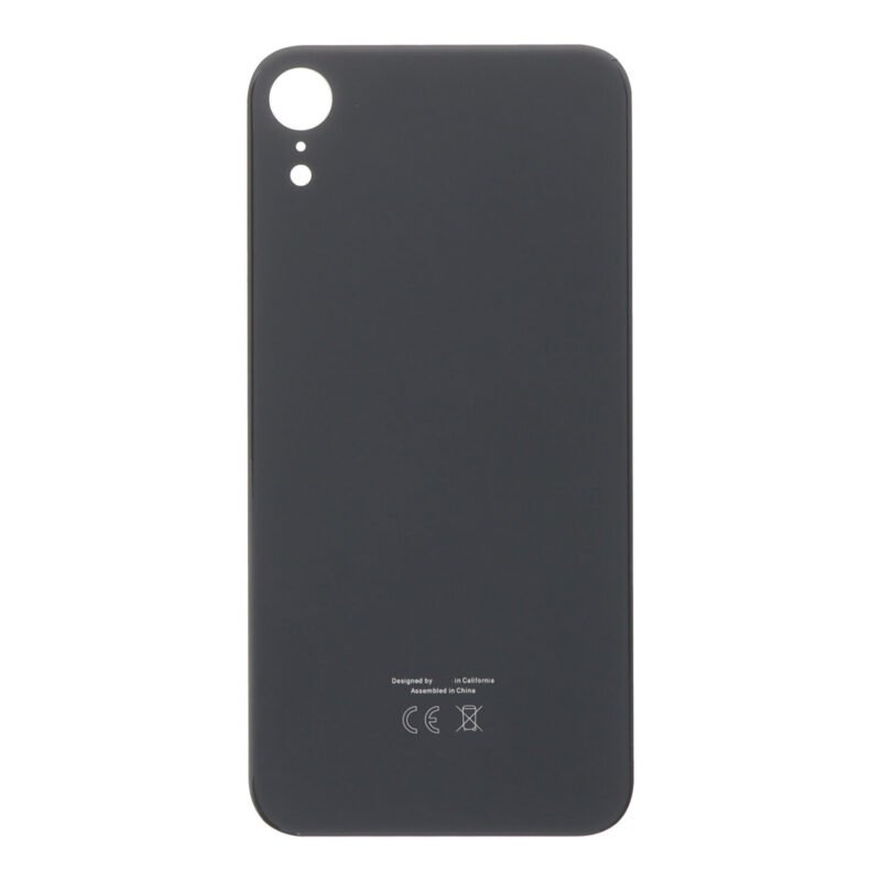 Backcover for Apple iPhone XR - EU and Large Hole Version - Black - OEM