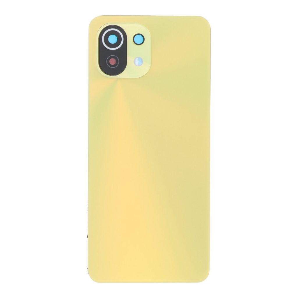 Backcover Replacement with Camera Lens and Frame for Xiaomi Mi 11 Lite 5G – Yellow - OEM