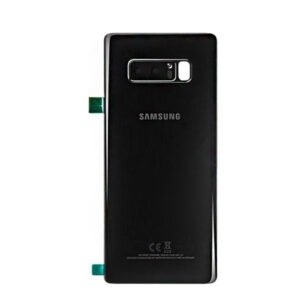 Backcover with Camera Lens and Frame for Samsung Galaxy Note 8 – Black – OEM