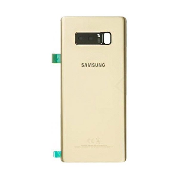 Backcover with Camera Lens and Frame for Samsung Galaxy Note 8 – Gold – OEM