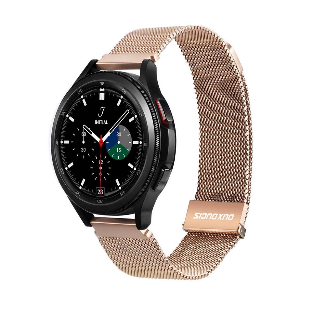 DUX DUCIS Milanese Stainless Steel Magnetic Watch Strap for Samsung Galaxy Watch Huawei Watch Honor Watch Xiaomi Watch - 22mm - Gold