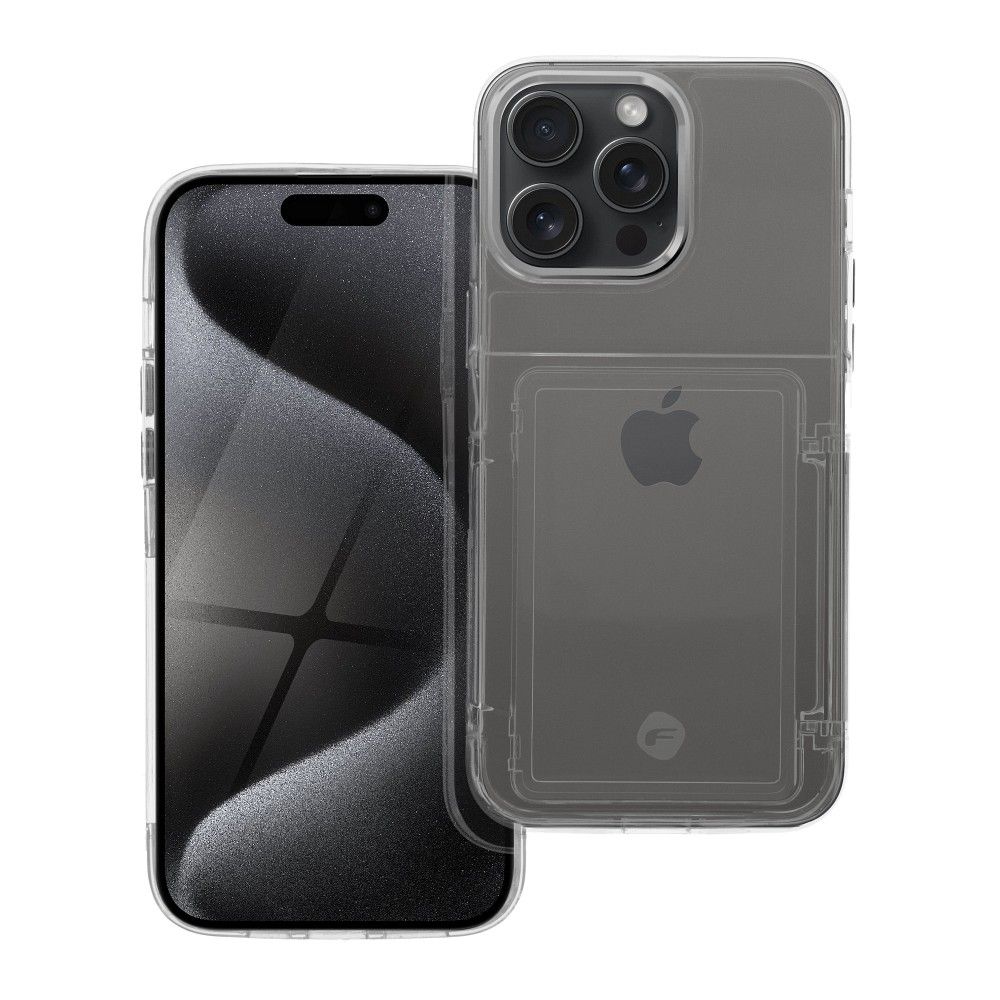 Forcell F-Protect Crystal Pocket Case for iPhone 15 Pro Max - Transparent