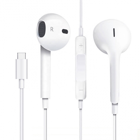 Type-C in Ear Headphones for iPhone 15 Series - White