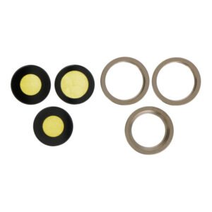 Back Camera Lens with Frame for iPhone 12 Pro - Gold - 6 pcs set - OEM