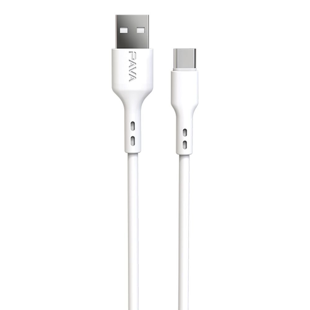 USB Cable PAVAREAL USB to Type C Cable 3A PA-DC181C - 1m - White