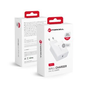 Wall Charger Forcell F-Energy TFK-TC-45WPD Type C PD QC4.0 3A - 45W - White