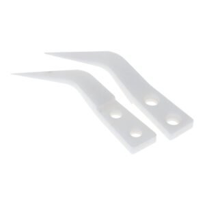 Ceramics Curved Head Replacement for WYLIE WL-15H Stainless Steel Tweezers