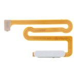 Power Button and Fingerprint Sensor Flex Cable for Samsung Galaxy A12/M12 - White - OEM