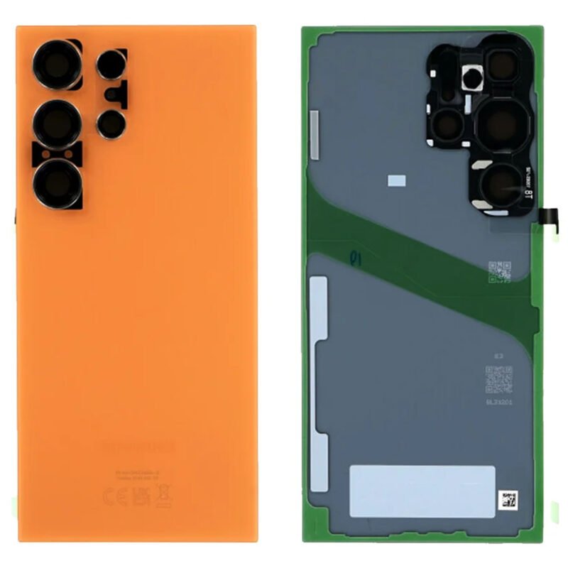 Backcover with Camera Lens for Samsung Galaxy S24 Ultra - GH82-33349G - Titanium Orange - Service Pack