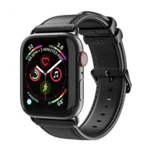 Strap DUX DUCIS YA Genuine Leather for Apple Watch 42 44 45 49 mm - Black