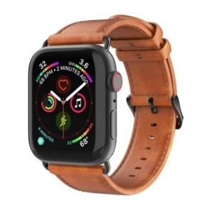 Strap DUX DUCIS YA Genuine Leather for Apple Watch 42 44 45 49 mm - Brown