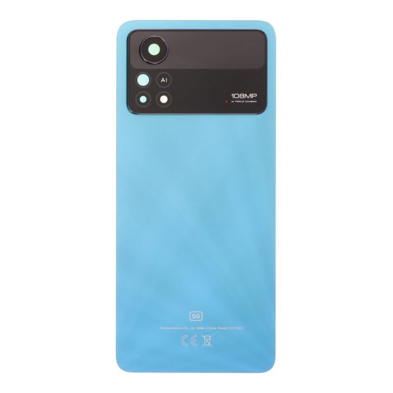 Backcover with Camera Lens for Xiaomi Poco X4 Pro 5G – Blue – OEM