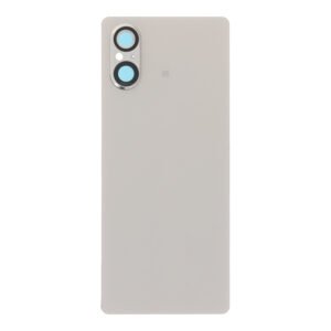 Backcover with Camera Lens for Sony Xperia 5 V - A5064817A - Platinum Silver - Service Pack