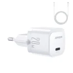 Charger Joyroom JR-TCF02 USB C 20W PD with USB C Cable - Lightning - White