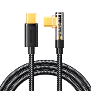 Joyroom Gaming Cable S-CC100A6 USB-C (angled) USB-C (straight) - 100W 1.2m - Black