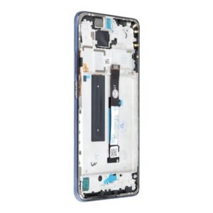 LCD Display and Touch Screen Replacement with Frame for Xiaomi Redmi Note 9 Pro 5G – Black – OEM